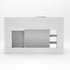Kidsaw Kudl Storage Mid Sleeper with Desk and Cupboard - White